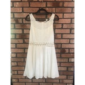 American Rag White Flower and Butterfly Dress